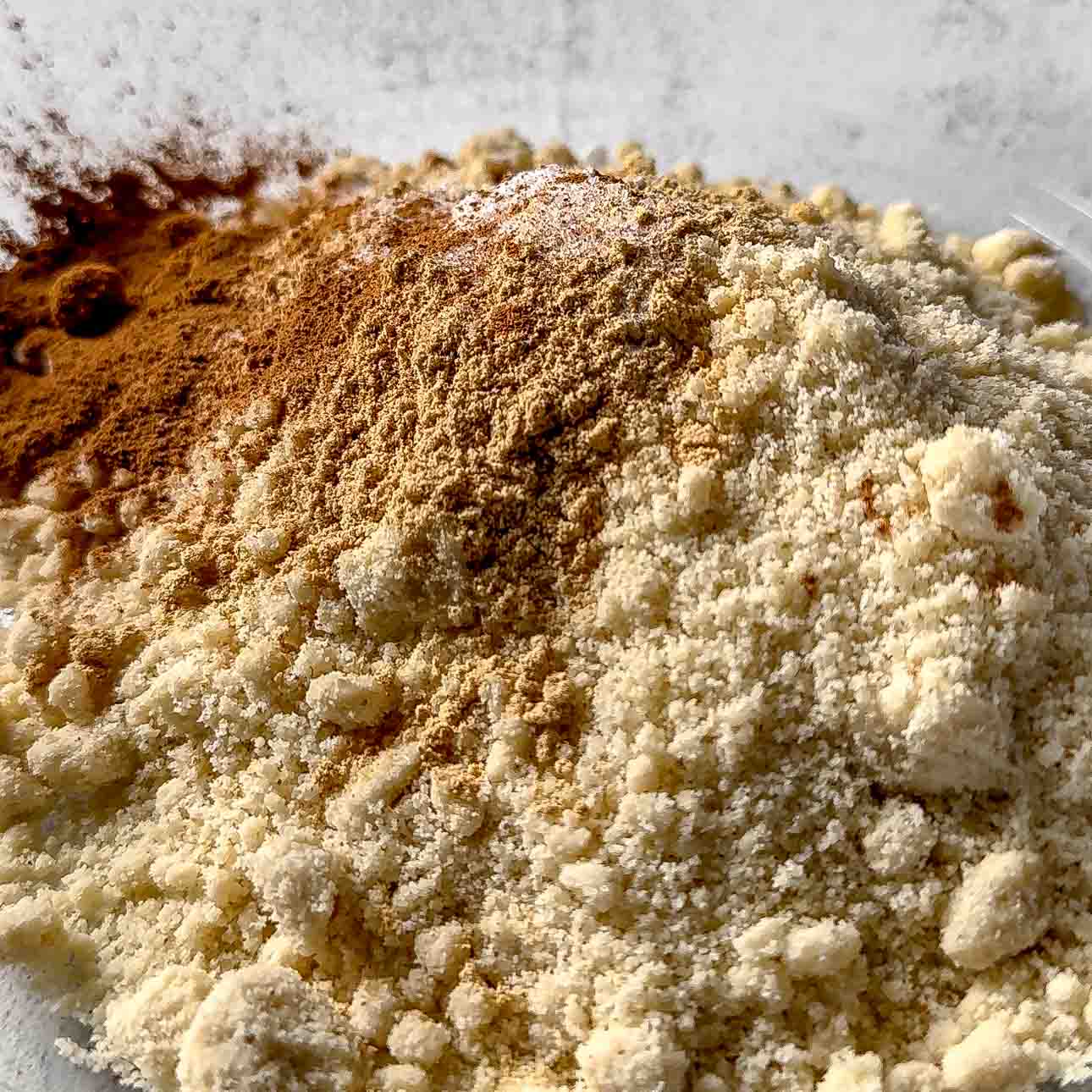 dry ingredients for gingerbread cookies